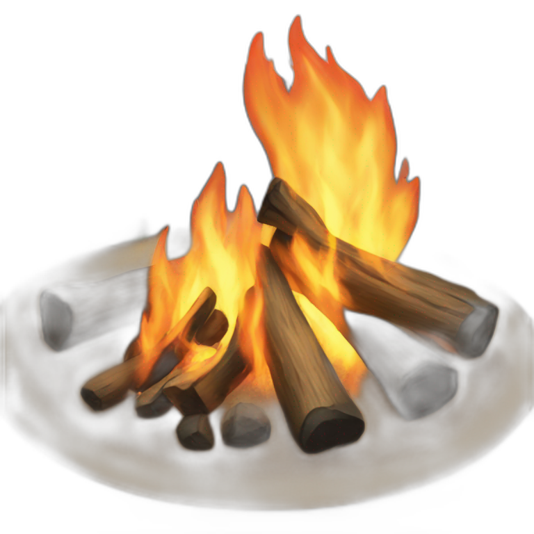 Camp fire emoji