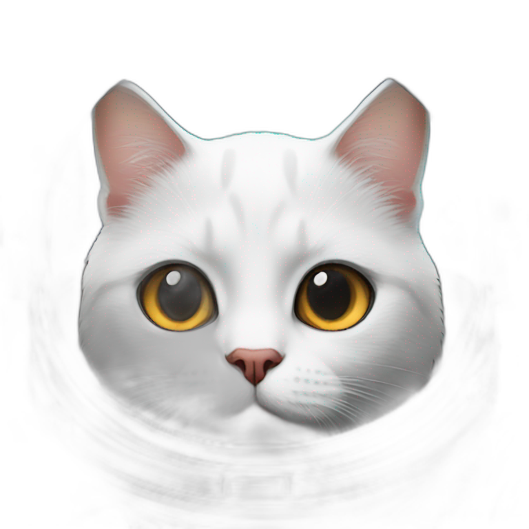 Astronaute cat with Space background emoji