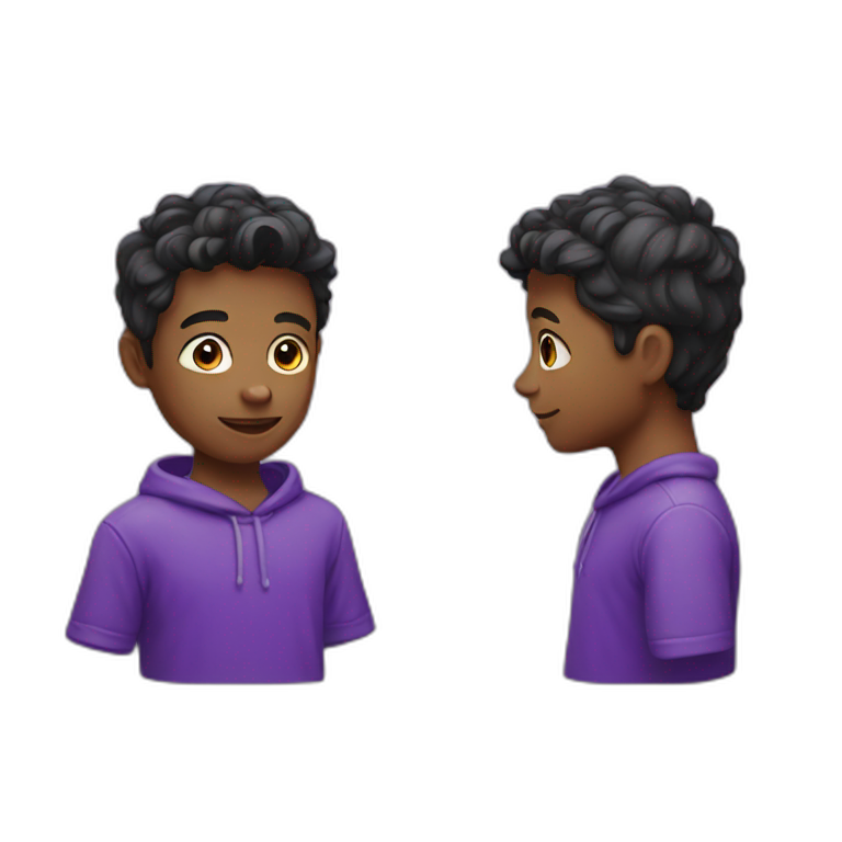 Purple boy emoji