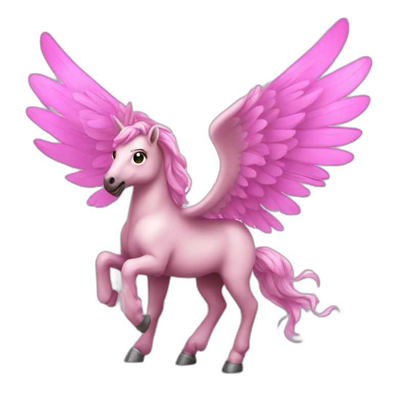 Pegasus pink emoji