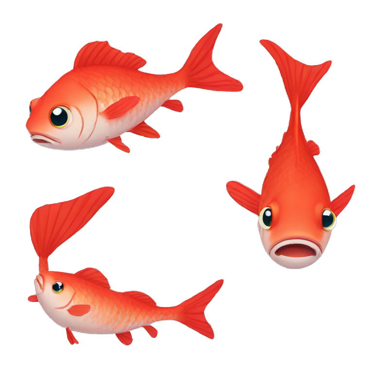 sad red fish emoji