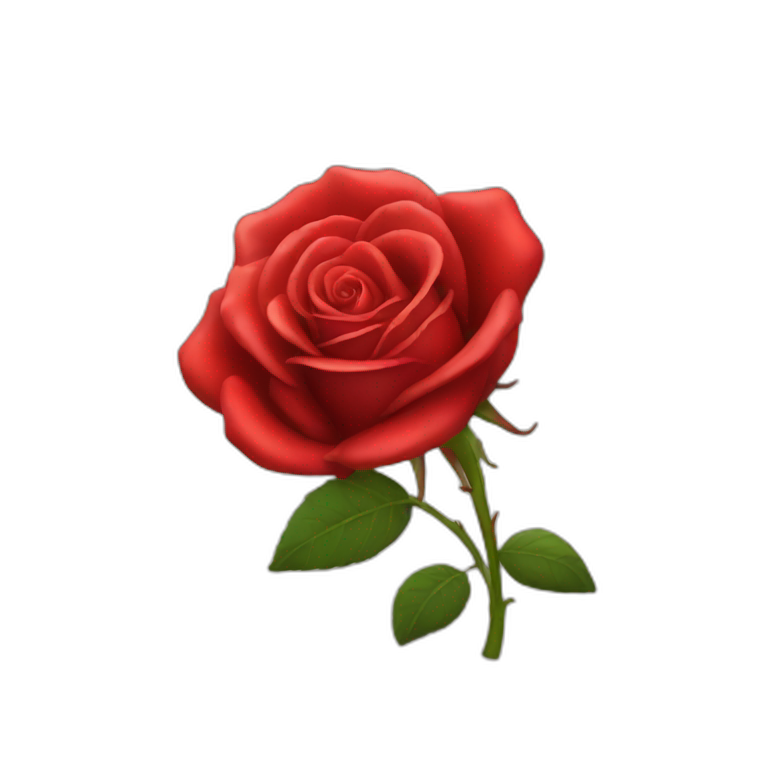 Red rose emoji
