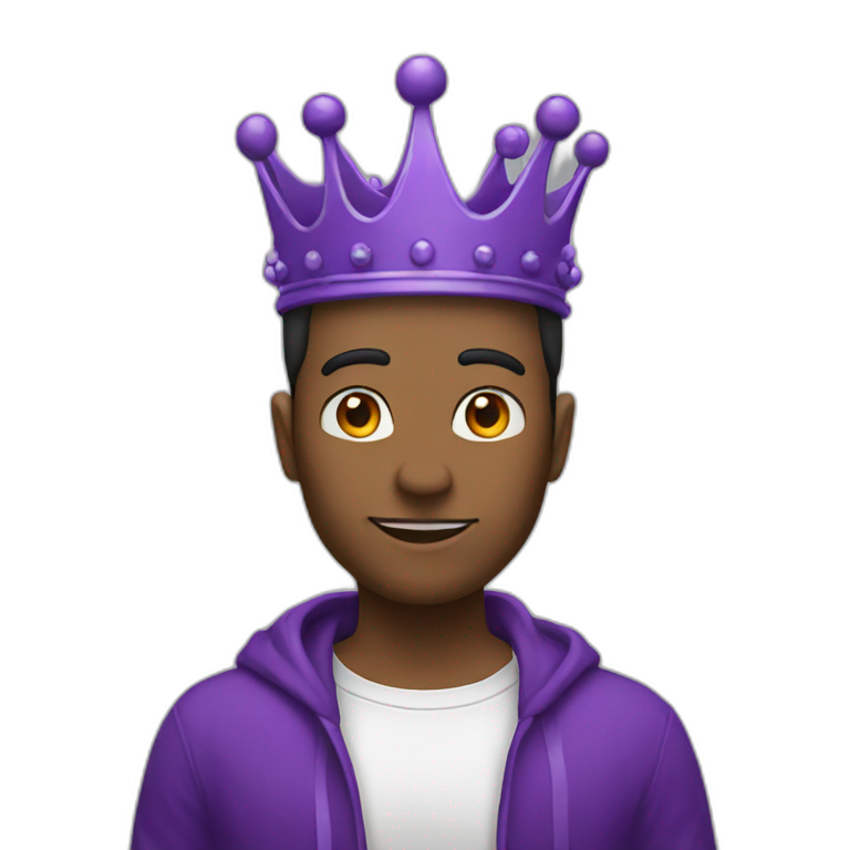 purple CROWN  emoji