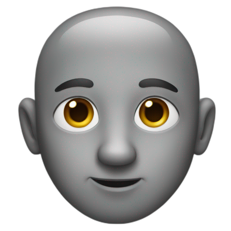 Grey nose emoji