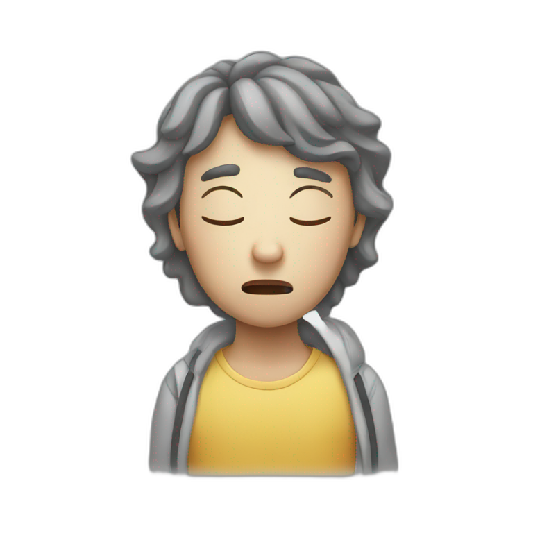person suffering from stress emoji
