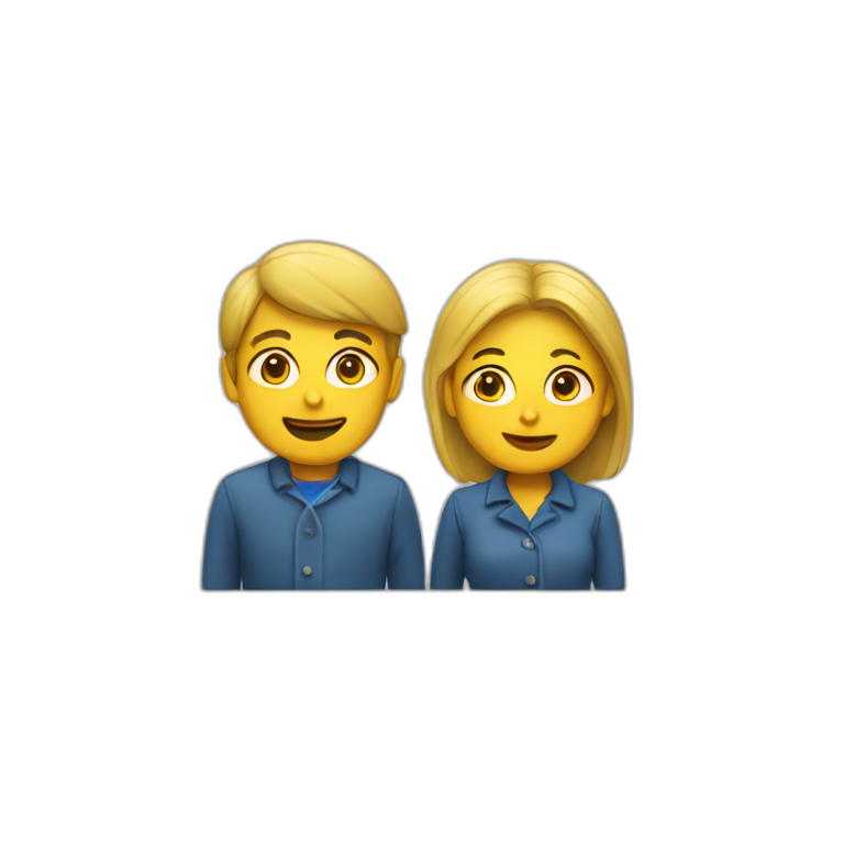 Deux personnes qui baisse emoji