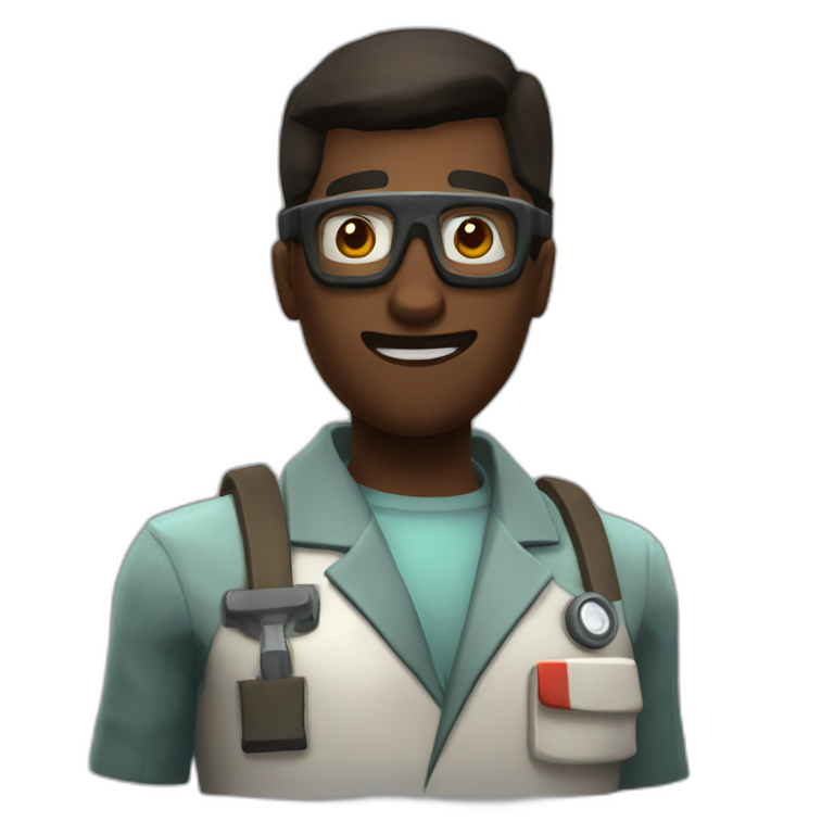 medic from the game team fortress 2 emoji
