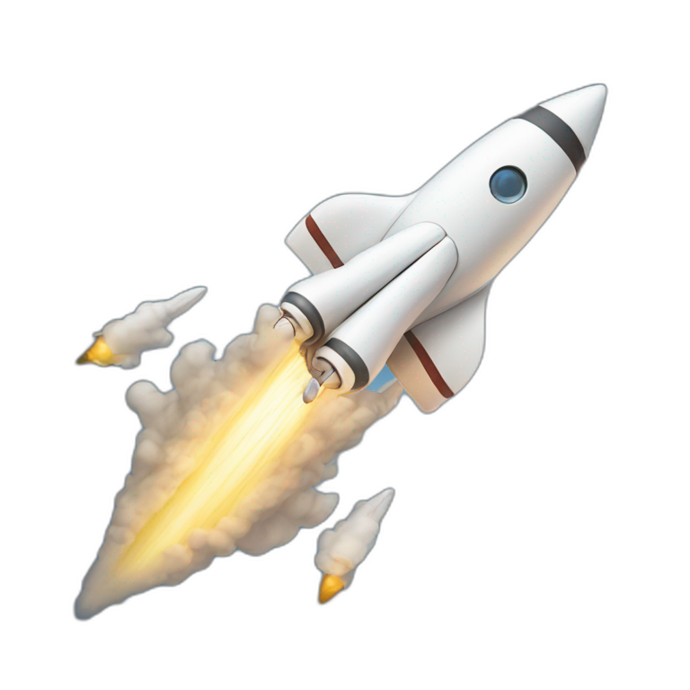 spaceship launching emoji
