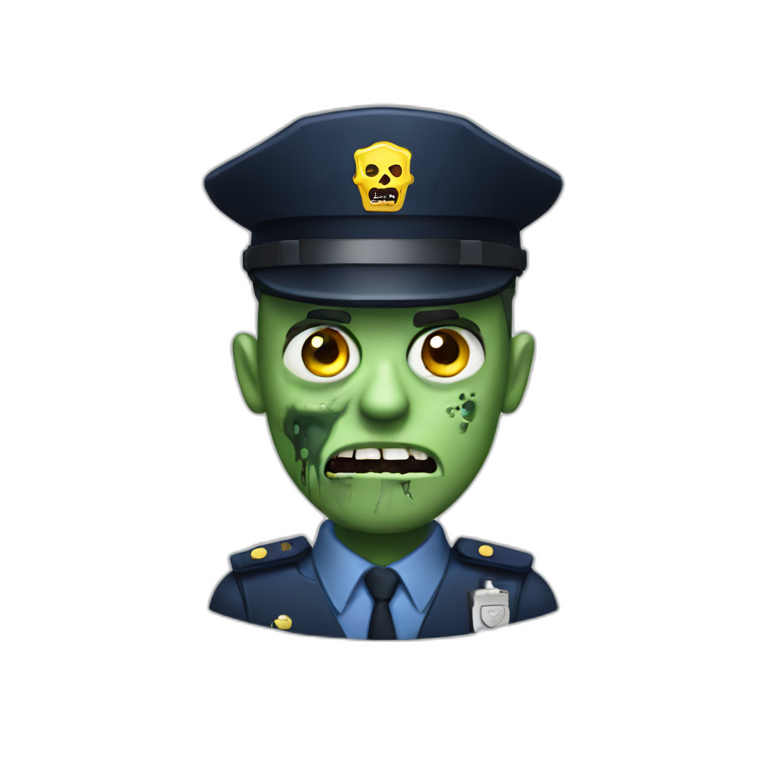 zombie security guard emoji