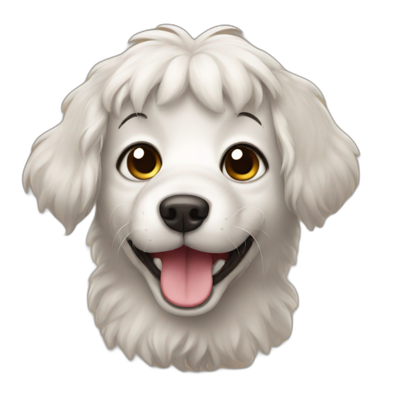 Funny dog emoji