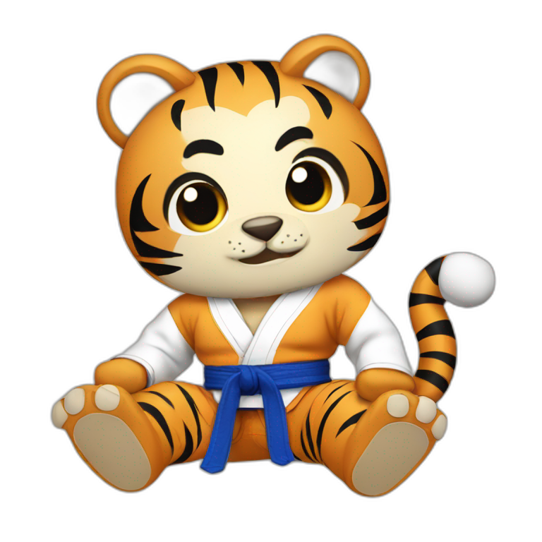 Jiu-jitsu Fighter Tiger emoji