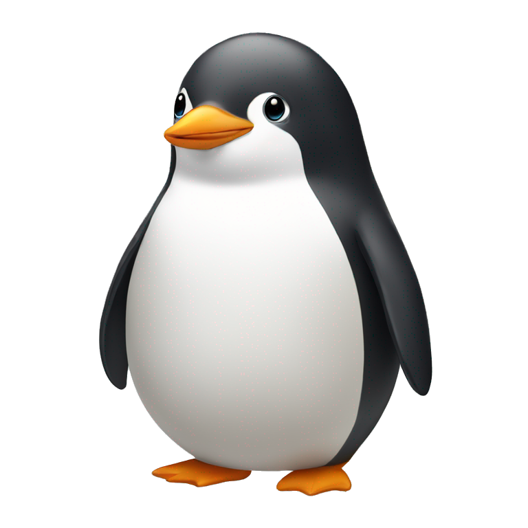 Cute little Chubby Penguin   emoji