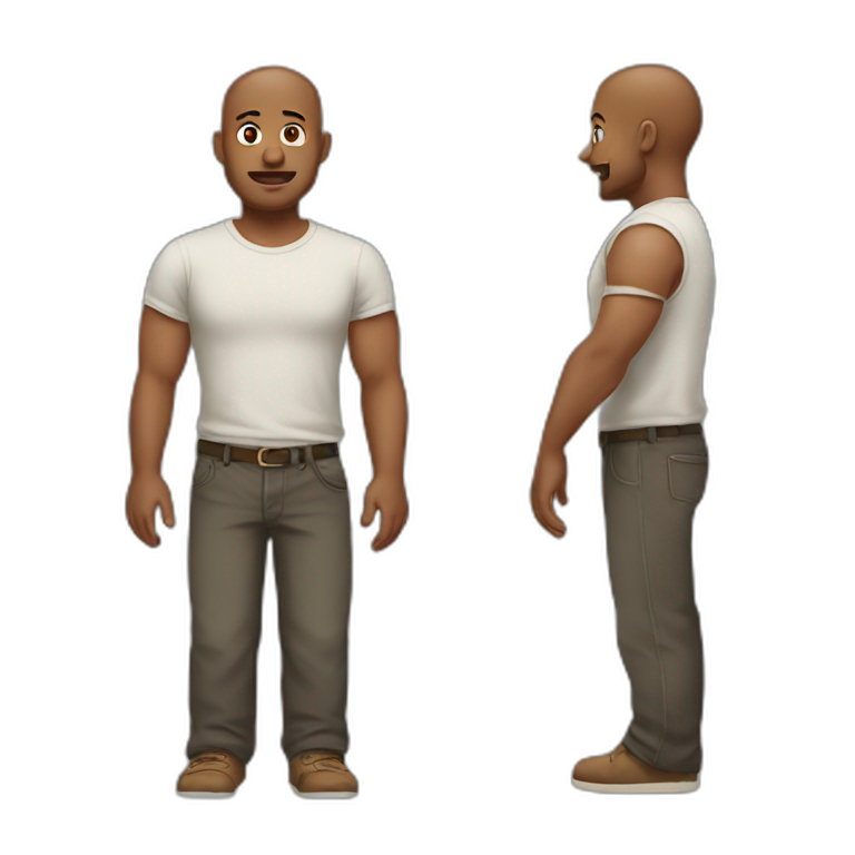 Man with no arms emoji