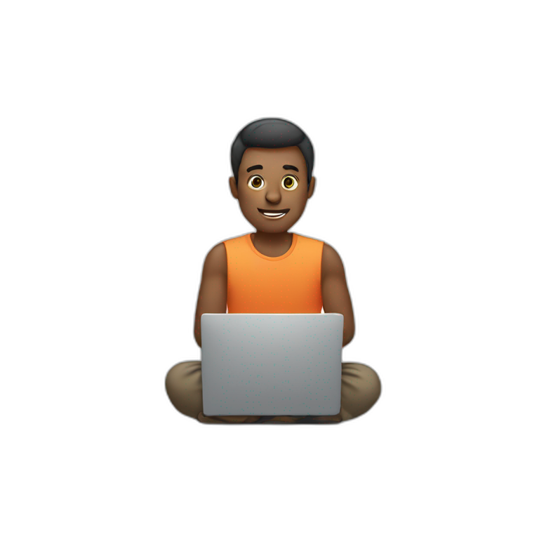 man on laptop emoji