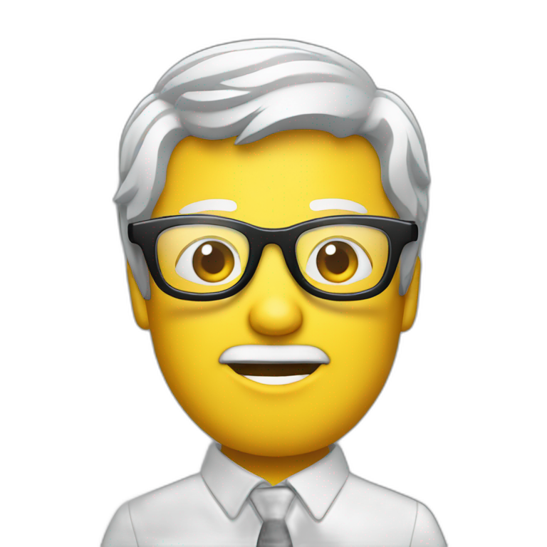 Remote control wearing glasses emoji