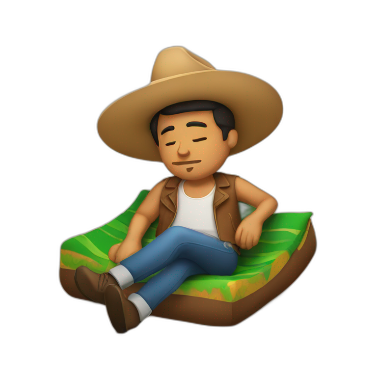 Mexicain Guy resting emoji