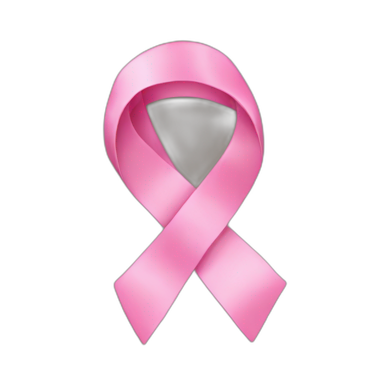 Pink ribbon cancer emoji
