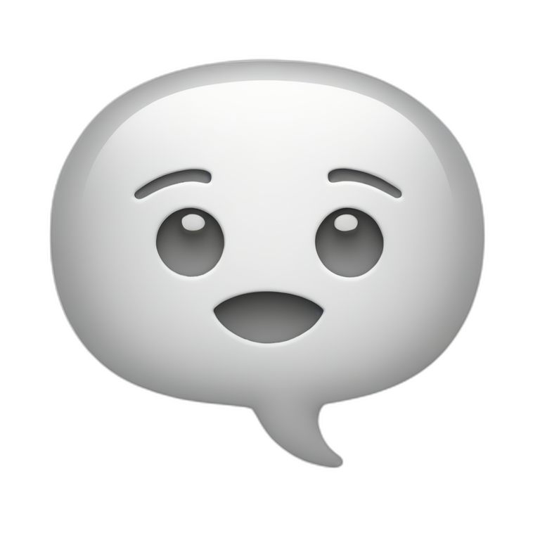 white-speech-bubble emoji