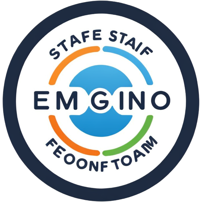 Staff team logo with name Sticker