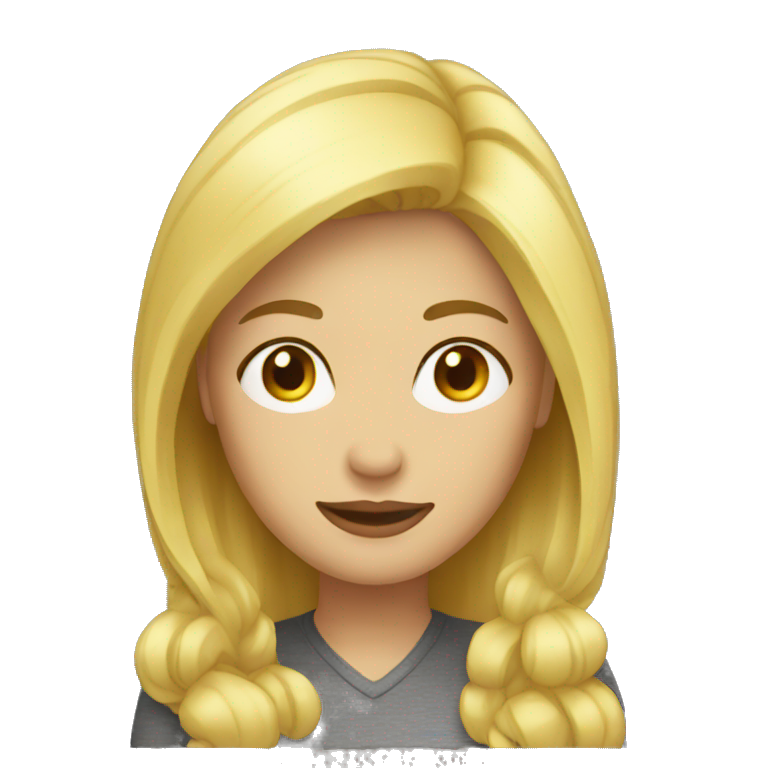 blond woman emoji