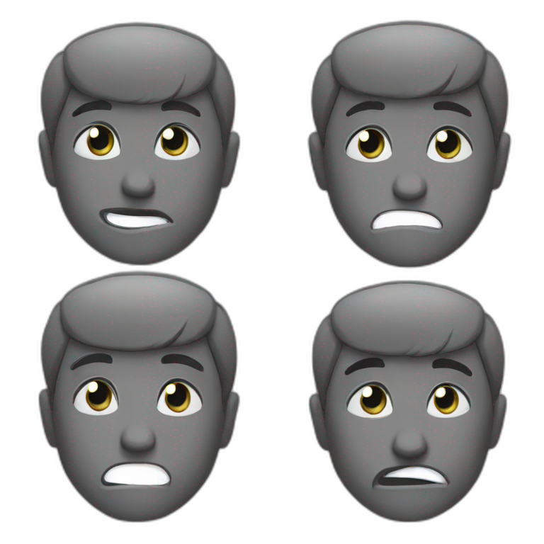 emotions grey black sad happy emoji