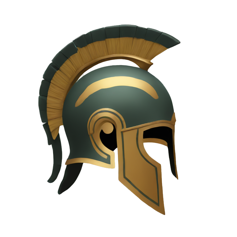 ancient greek helmet logo emoji