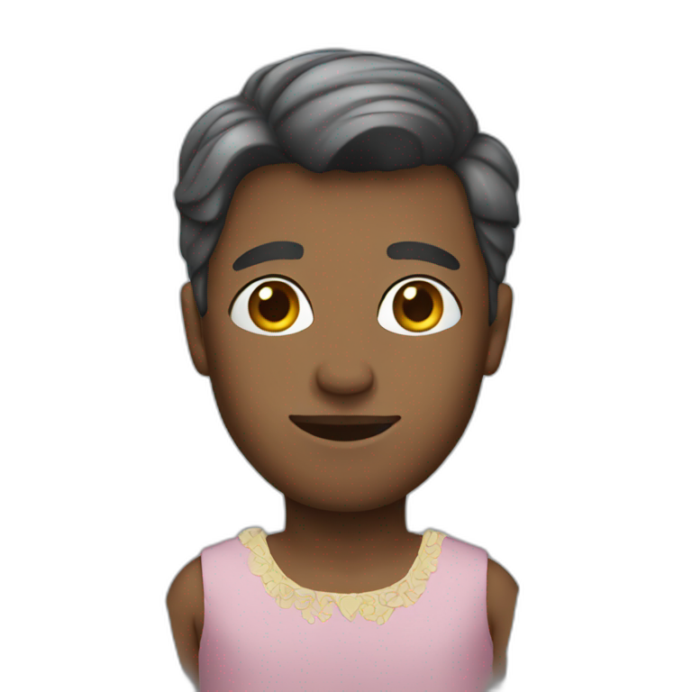 man in a dress emoji