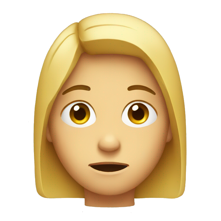 student emoji with a sad face emoji