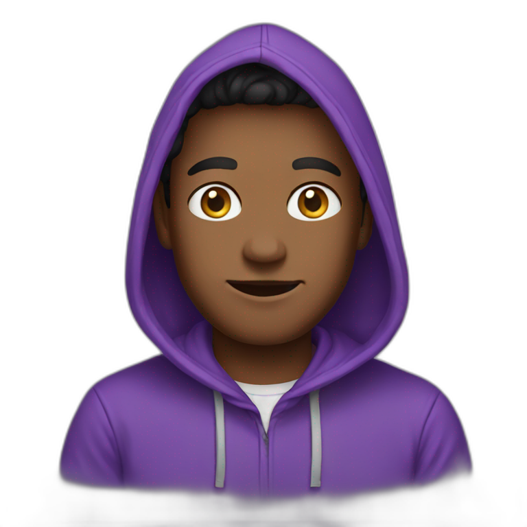 purple hoodie emoji