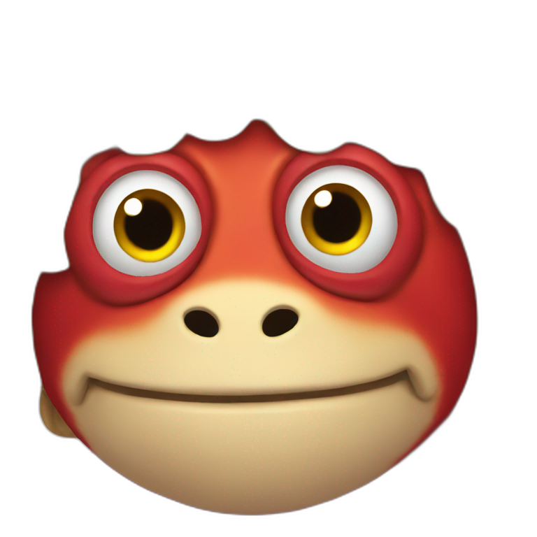 Red frog emoji