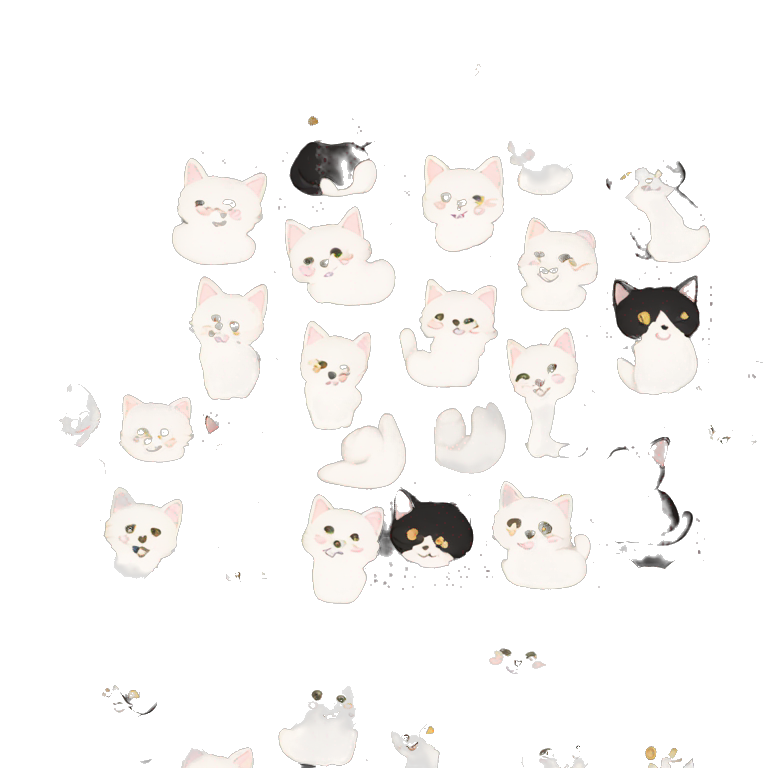 1000 tuxedo kittens emoji