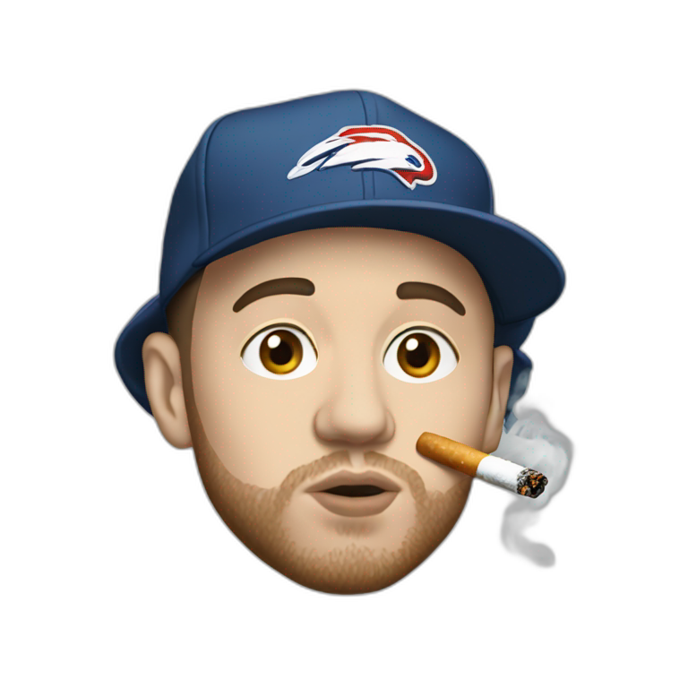 mac miller smoking emoji