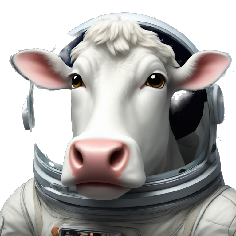 Cow in space  emoji