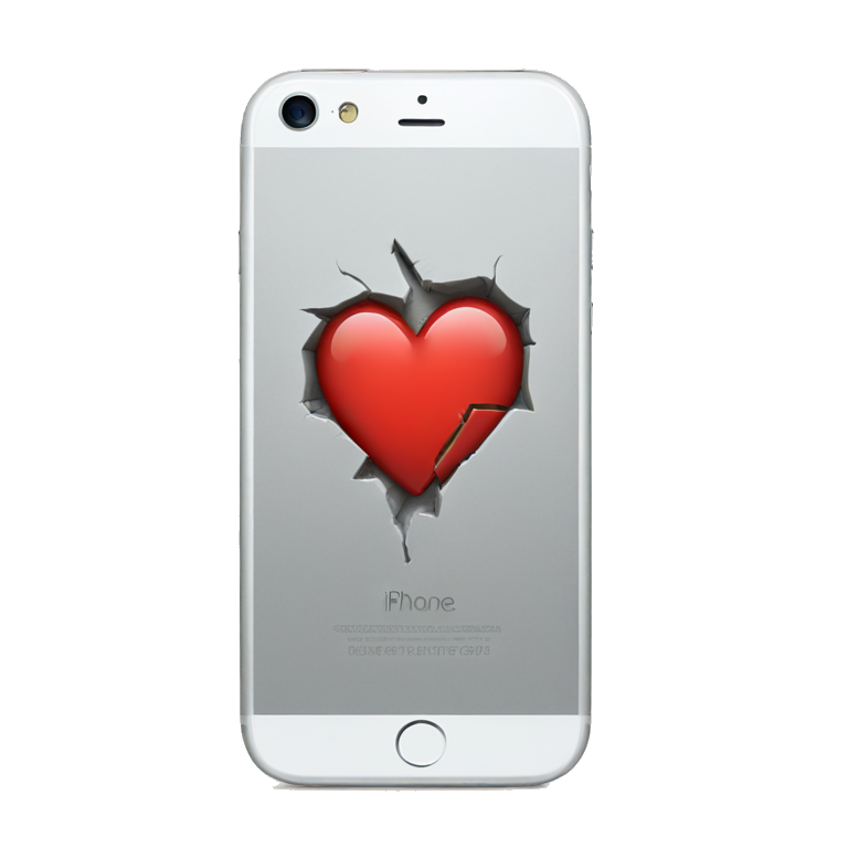 Iphone Broken Heart  emoji