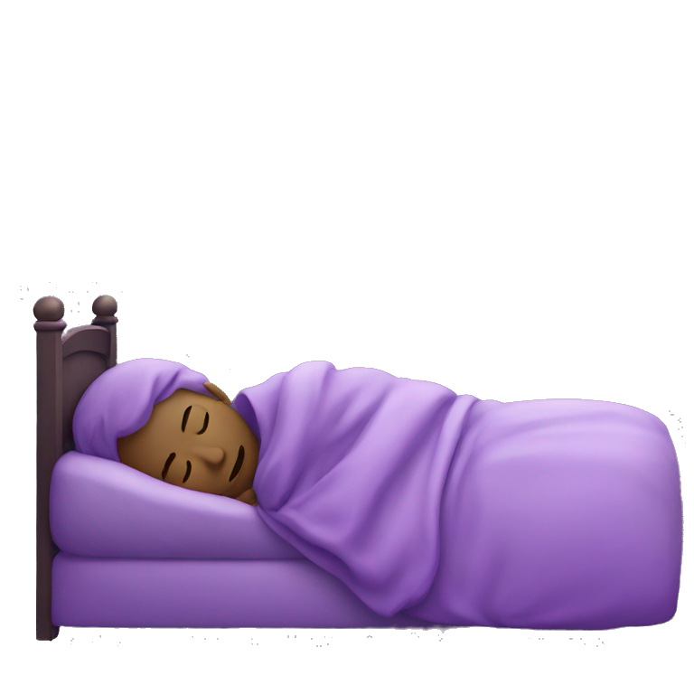 Purple Emoji Sleeping emoji