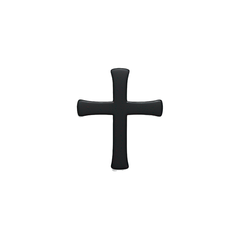 black cross emoji emoji