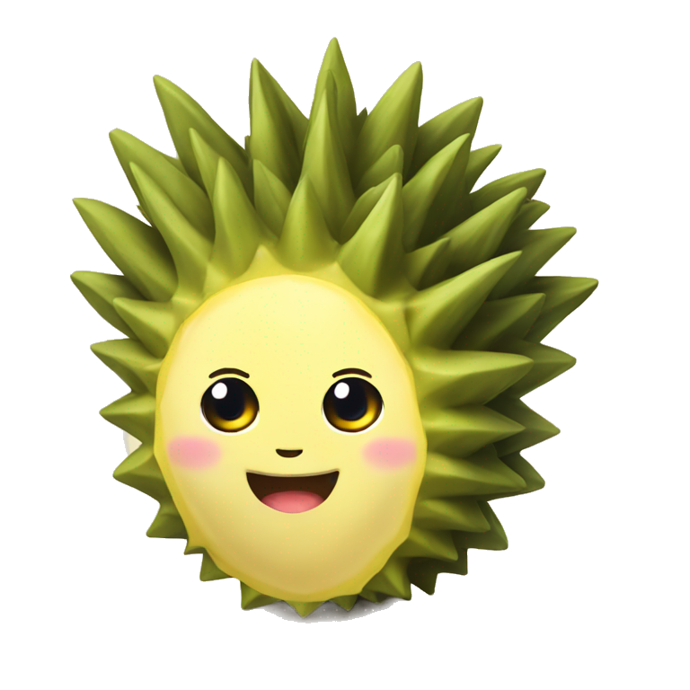 Cute durian emoji