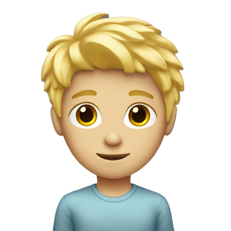 blond haired boy emoji