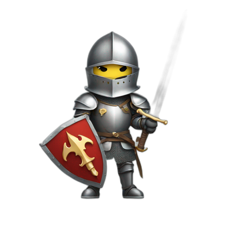 knight with a sword emoji