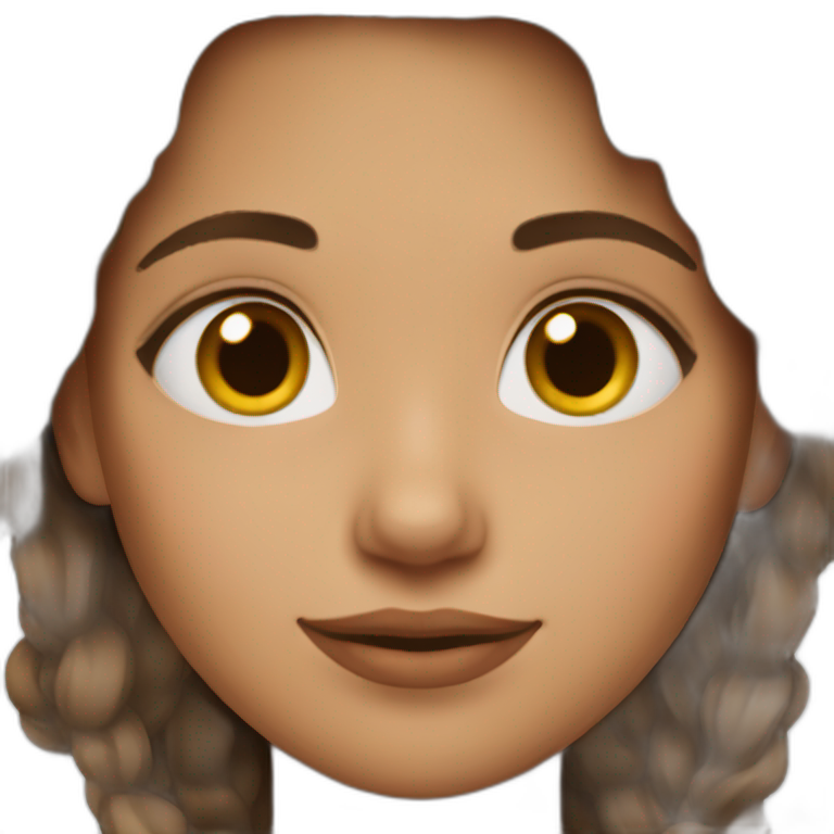 irina girl brown hair emoji
