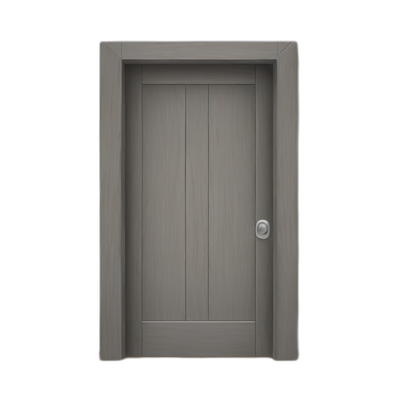 door wood gray style open emoji
