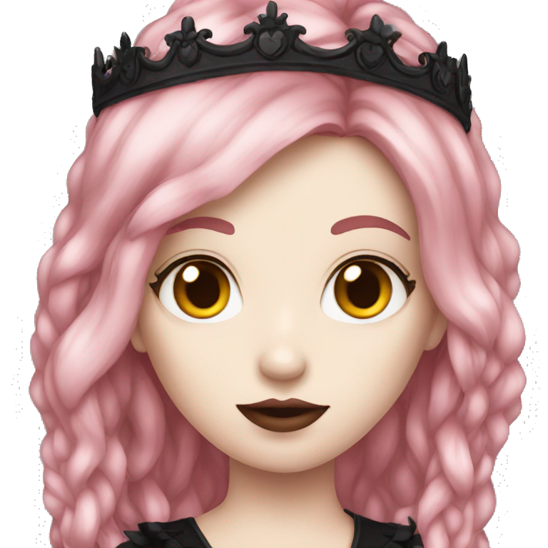 goth red head princess emoji