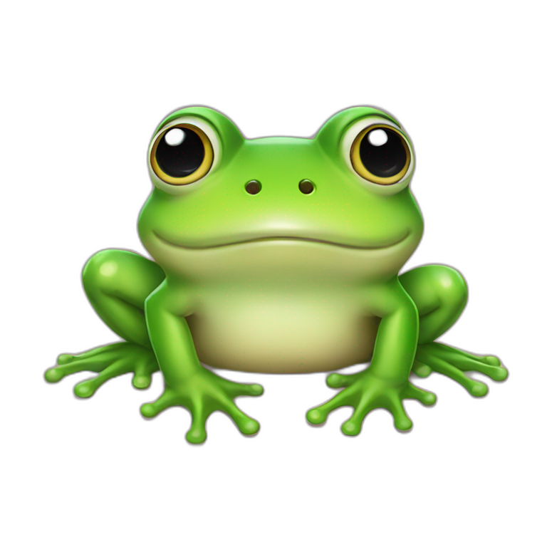 Cute Peepo frog emoji