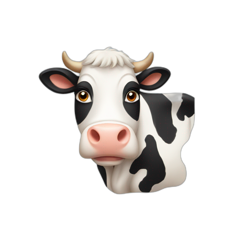 High quality cow emoji