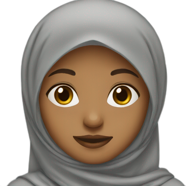 Light Brown girl with hijab emoji