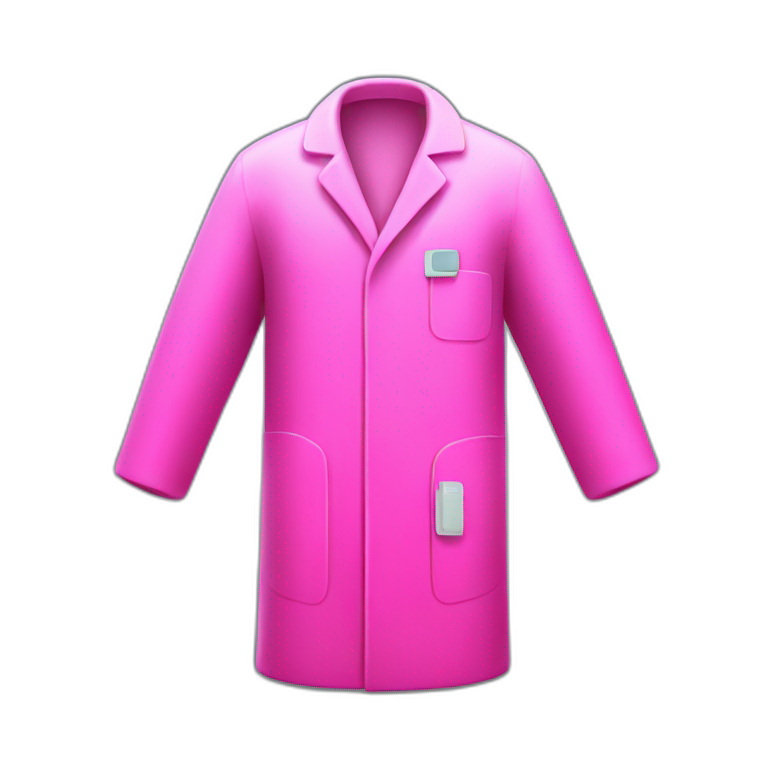 "laboratory coat" NEON PINK emoji