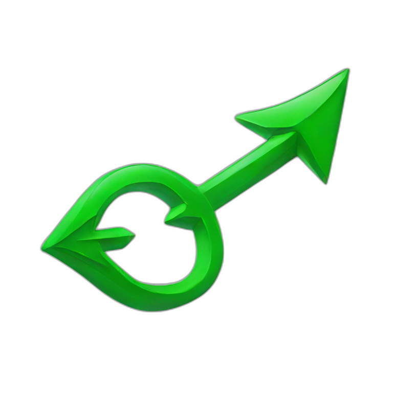 Green down arrow emoji