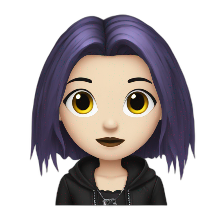 goth girl emoji