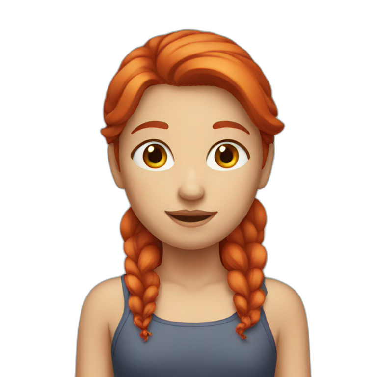 Red haired girl emoji
