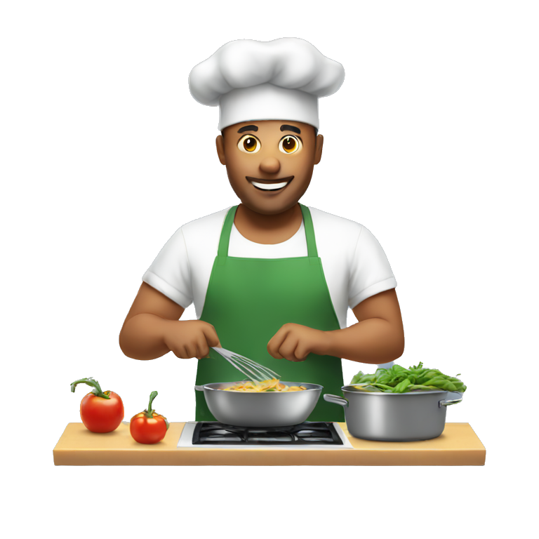 man cooking emoji